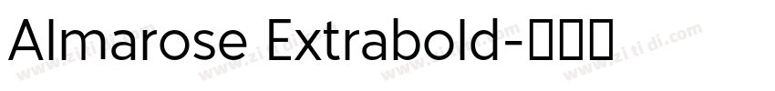 Almarose Extrabold字体转换